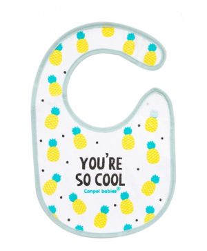 Непромокаем памучен лигавник Canpol babies, So Cool, тюркоазен, 0м+