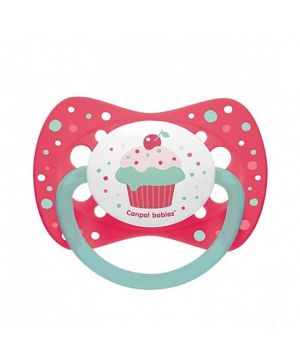 Симетрична залъгалка Canpol babies, Cupcake, 18м+