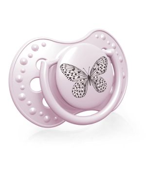 Силиконови залъгалки 2 бр. LOVI, Botanic,  0-3м, розова