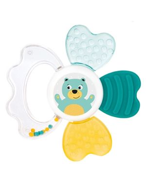 Дрънкалка с водна чесалка Canpol babies, Животни, 3м+, синя