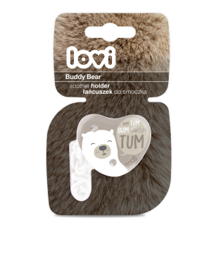 Клипс за залъгалка Lovi, Buddy Bear	