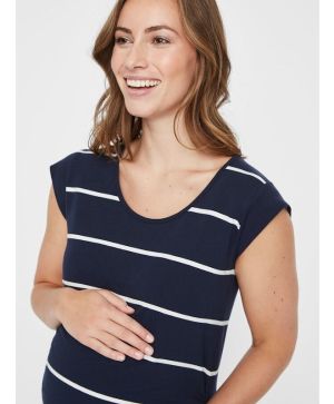 Дълга рокля за бременни Mama Licious