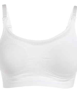 Бюстие за бременност и кърмене Noppies, бяло