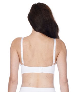 Бюстие за бременност и кърмене Noppies, бяло