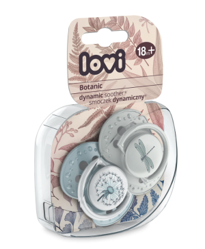 Силиконови залъгалки Lovi, Botanic Boy, 2бр, 18м+